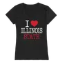 W Republic Women's I Love Shirt Illinois Fighting Illini 550-124