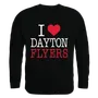 W Republic I Love Crewneck Sweatshirt Dayton Flyers 552-119