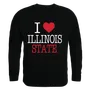 W Republic I Love Crewneck Sweatshirt Illinois Fighting Illini 552-124