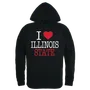 W Republic I Love Hoodie Illinois Fighting Illini 553-124