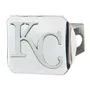 Fan Mats Kansas City Royals Chrome Metal Hitch Cover With Chrome Metal 3D Emblem