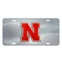 Fan Mats Nebraska Cornhuskers 3D Stainless Steel License Plate