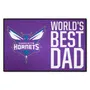 Fan Mats Charlotte Hornets Starter Accent Rug - 19In. X 30In. World's Best Dad Starter Mat