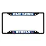 Fan Mats Ole Miss Rebels Metal License Plate Frame Black Finish
