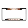 Fan Mats Texas Longhorns Metal License Plate Frame Black Finish