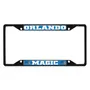 Fan Mats Orlando Magic Metal License Plate Frame Black Finish