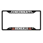 Fan Mats Cincinnati Bengals Metal License Plate Frame Black Finish