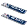 Fan Mats New England Patriots 2 Piece Heavy Duty Aluminum Embossed Truck Emblem Set