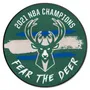 Fan Mats Milwaukee Bucks 2021 Nba Champions Basketball Rug - 27In. Diameter
