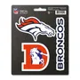 Fan Mats Denver Broncos 3 Piece Decal Sticker Set